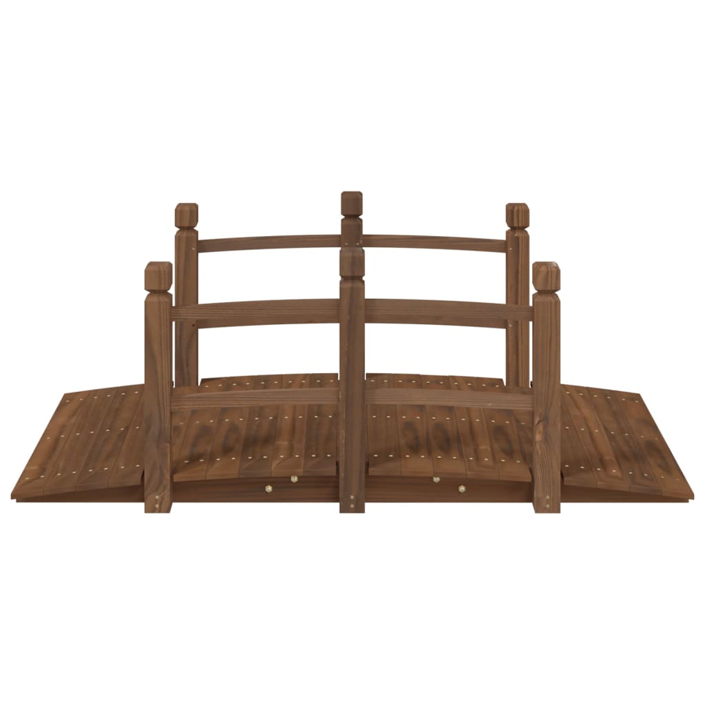 Vidaxx Gartenbrücke mit Geländer 150x67x56 cm massives Kiefernholz