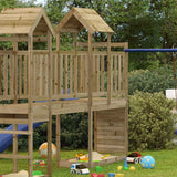 Vidaxl Play Tower avec mur d'escalade 53x110x214 cm en bois de pin imprégné