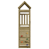 Vidaxl Play Tower avec mur d'escalade 53x110x214 cm en bois de pin imprégné