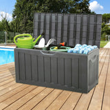 Vidaxx Aufbewahrungsbox 118x53x57 cm Polypropylen schwarz