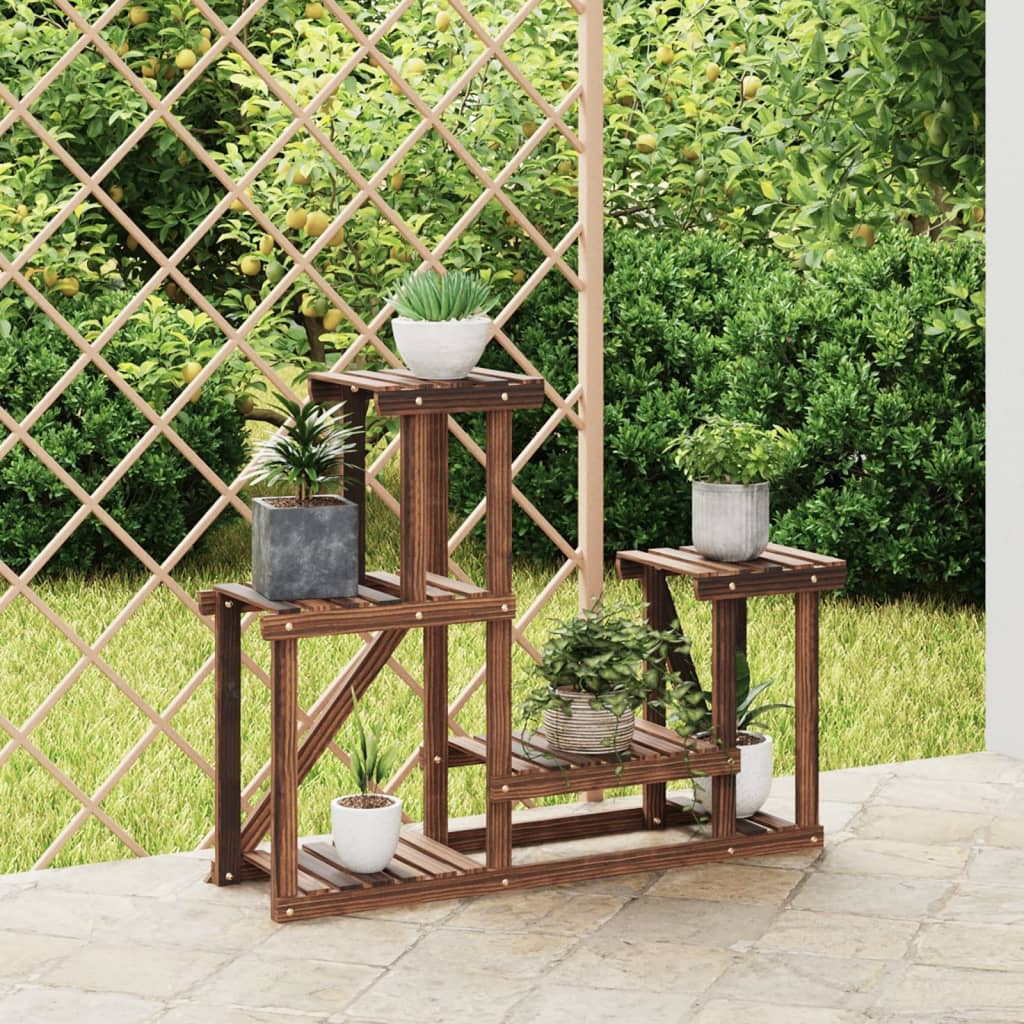 Vidaxl plantenstandaard 90x25x73,5 cm massief vurenhout