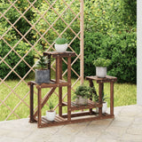 Vidaxl plantenstandaard 90x25x73,5 cm massief vurenhout