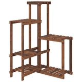 VidaXL Pflanzenständer 62,5 x 61,5 x 101,5 cm, massive Fichte