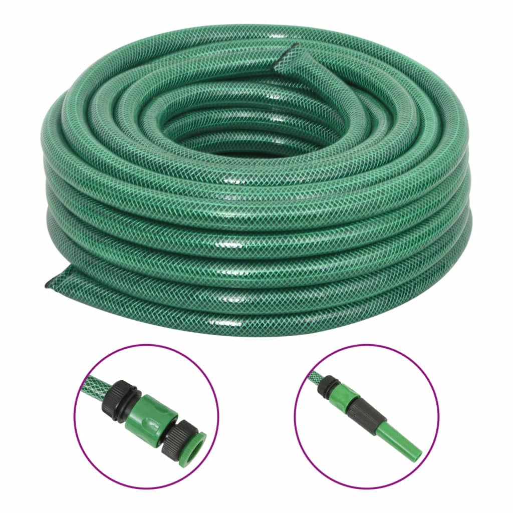 Vidaxl Garden Thole con frizione set 0,75 '' 30 m PVC verde