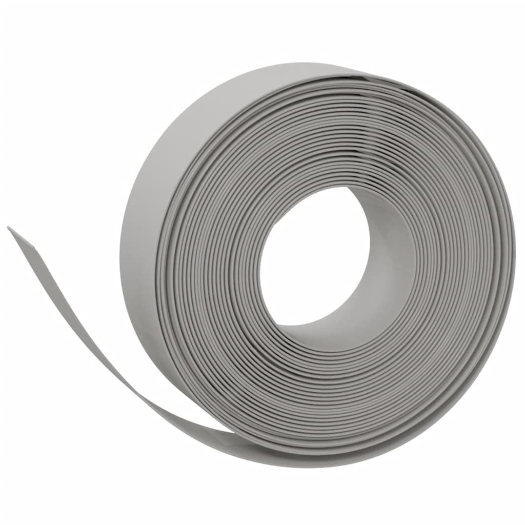 VidaXL Garteneinfassung 2 Stk. 10 m 15 cm Polyethylen grau