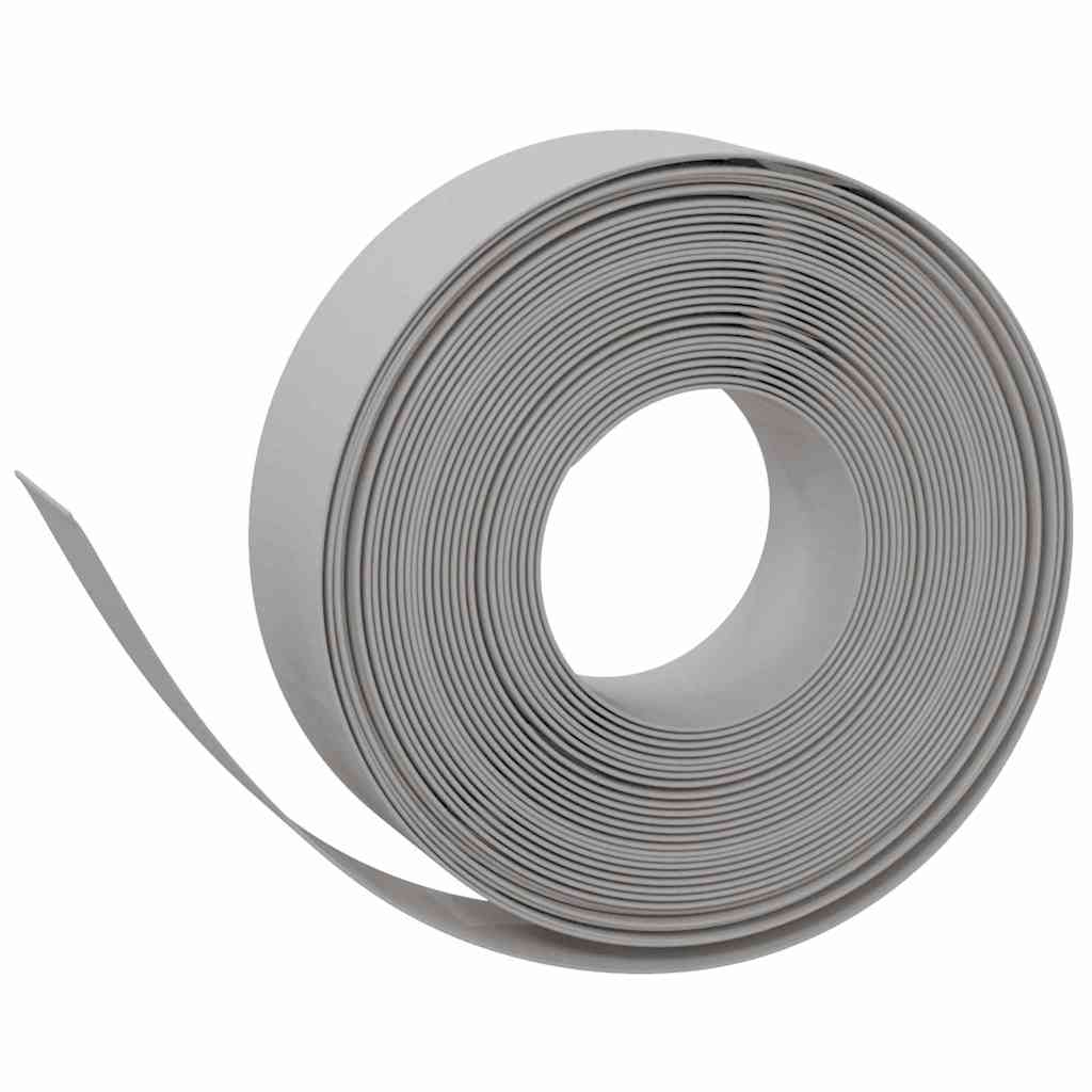 VidaXL Garteneinfassung 4 Stk. 10 m 15 cm Polyethylen grau