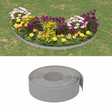 VidaXL Garteneinfassung 4 Stk. 10 m 15 cm Polyethylen grau