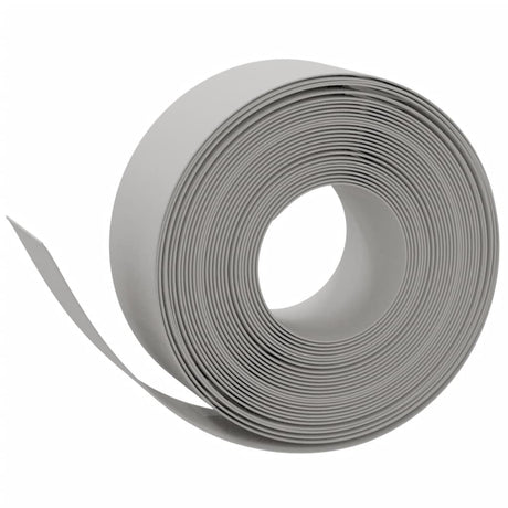 VidaXL Garteneinfassung 2 Stk. 10 m 20 cm Polyethylen grau