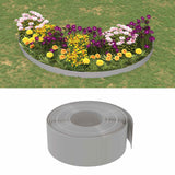 VidaXL Garteneinfassung 4 Stk. 10 m 20 cm Polyethylen grau