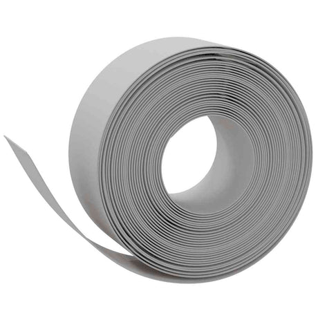 VidaXL Garteneinfassung 5 Stk. 10 m 20 cm Polyethylen grau