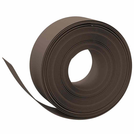 VidaXL Garteneinfassung 3 Stk. 10 m 20 cm Polyethylen braun