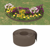 VidaXL Garteneinfassung 3 Stk. 10 m 20 cm Polyethylen braun