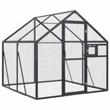 VidaXL Voliere 1,79x2x1,85 m Aluminium Anthrazit