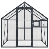 VidaXL Voliere 1,79x2x1,85 m Aluminium Anthrazit