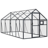 Vidaxl Aviary 1.79x4x1.85 M. -colored antracyt aluminiowy