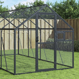 Vidaxl Aviary 1.79x6x1.85 M w kolorze antracytu aluminiowego