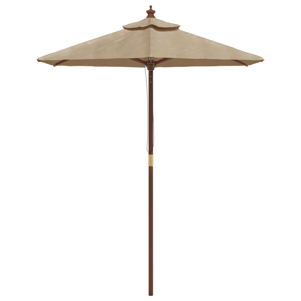 Vidaxl parkols mat hëlze Pole 1963231 cm Taupe