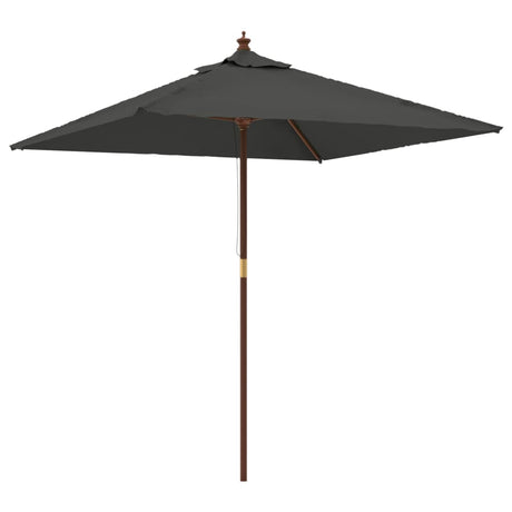 Vidaxx Sonnenschirm mit Holzmast 198x198x231 cm Anthrazit