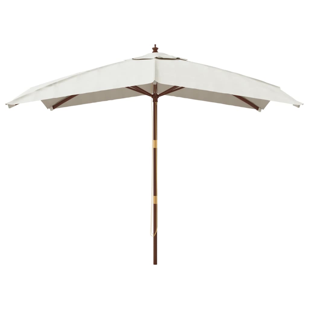 Vidaxx Sonnenschirm mit Holzstange 300x300x273 cm sandfarben