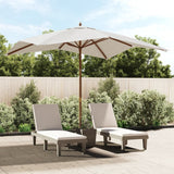 Vidaxx Sonnenschirm mit Holzstange 300x300x273 cm sandfarben