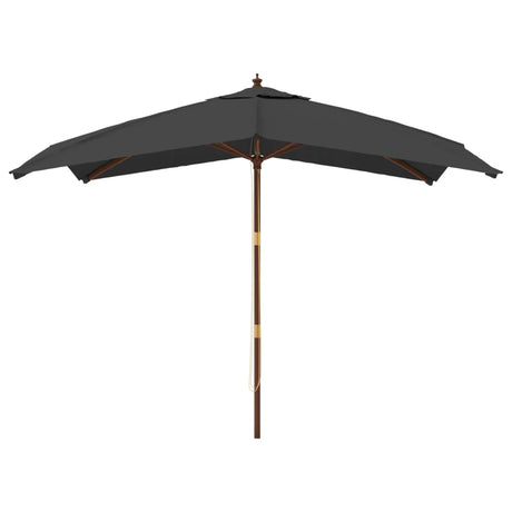 Vidaxx Sonnenschirm mit Holzmast 300x300x273 cm Anthrazit