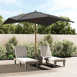 Vidaxx Sonnenschirm mit Holzmast 300x300x273 cm Anthrazit