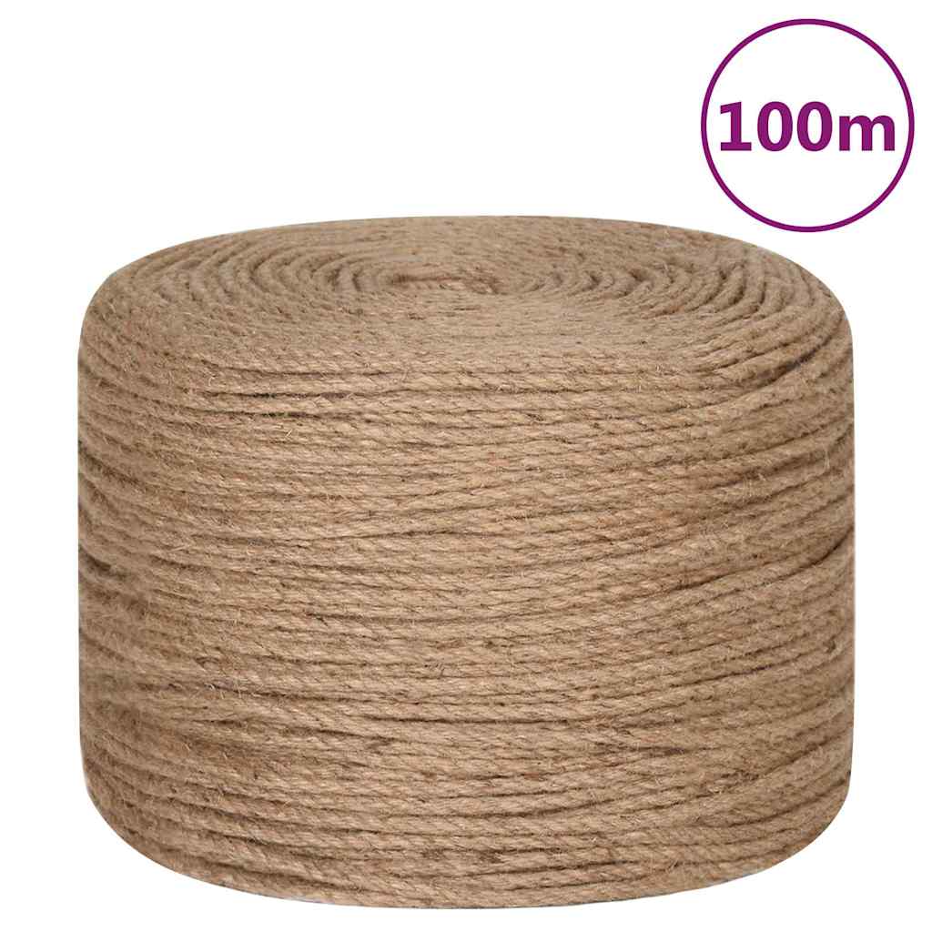 Vidaxxl-Seil 100 m lang, 4 mm dicke Jute