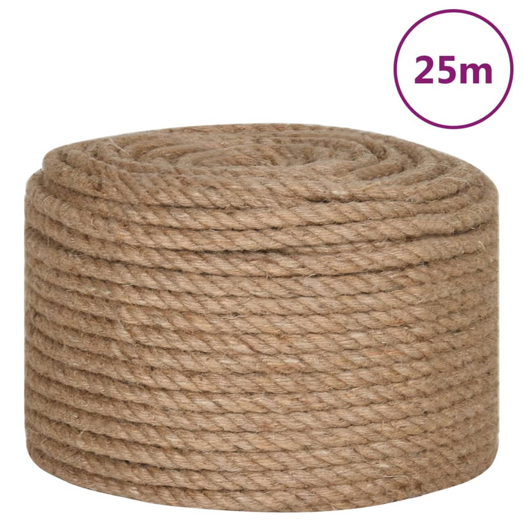 Vidaxl rep 25 m lång 10 mm tjock jute