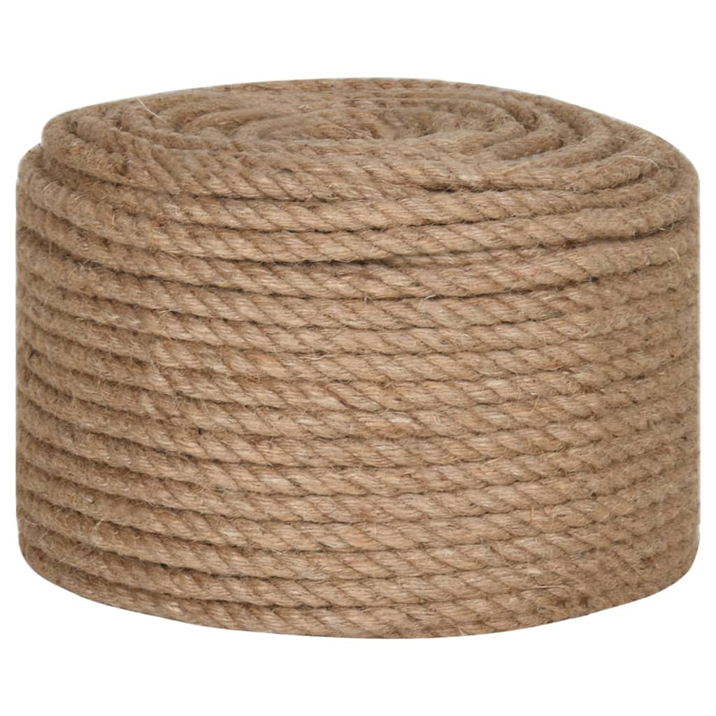 Vidaxl rep 50 m lång 12 mm tjock jute