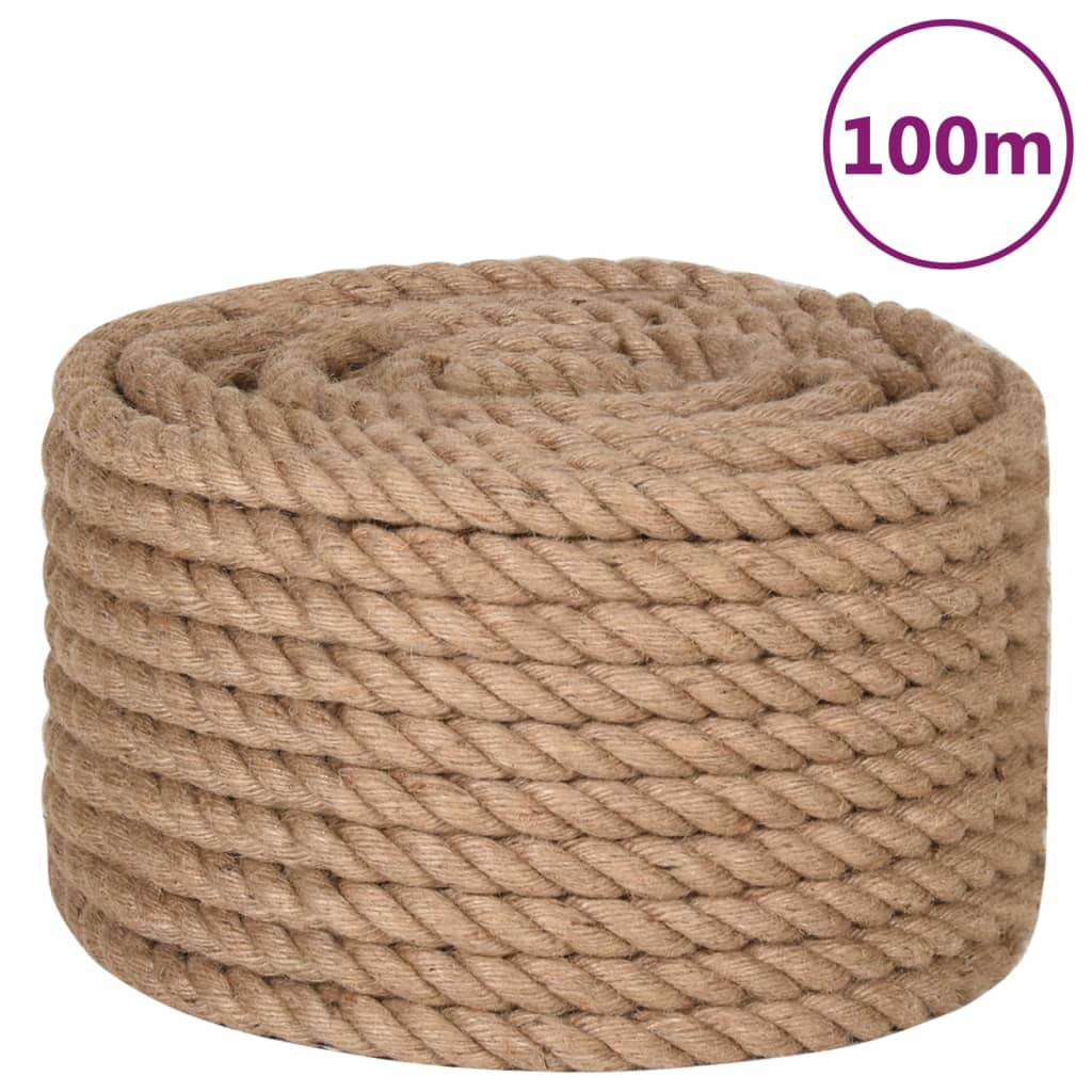 Vidaxl rope 100 m long 16 mm thick jute