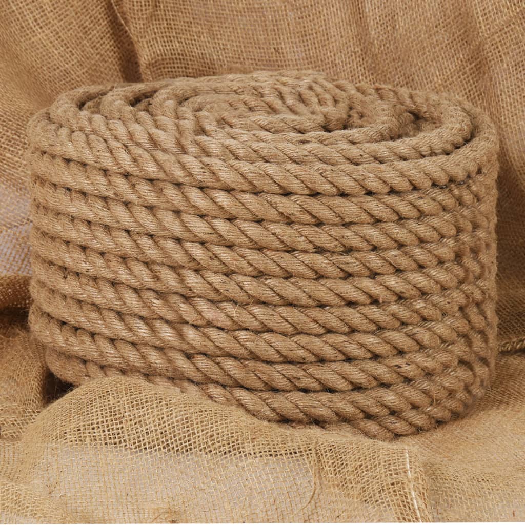 Vidaxl rep 25 m lång 20 mm tjock jute