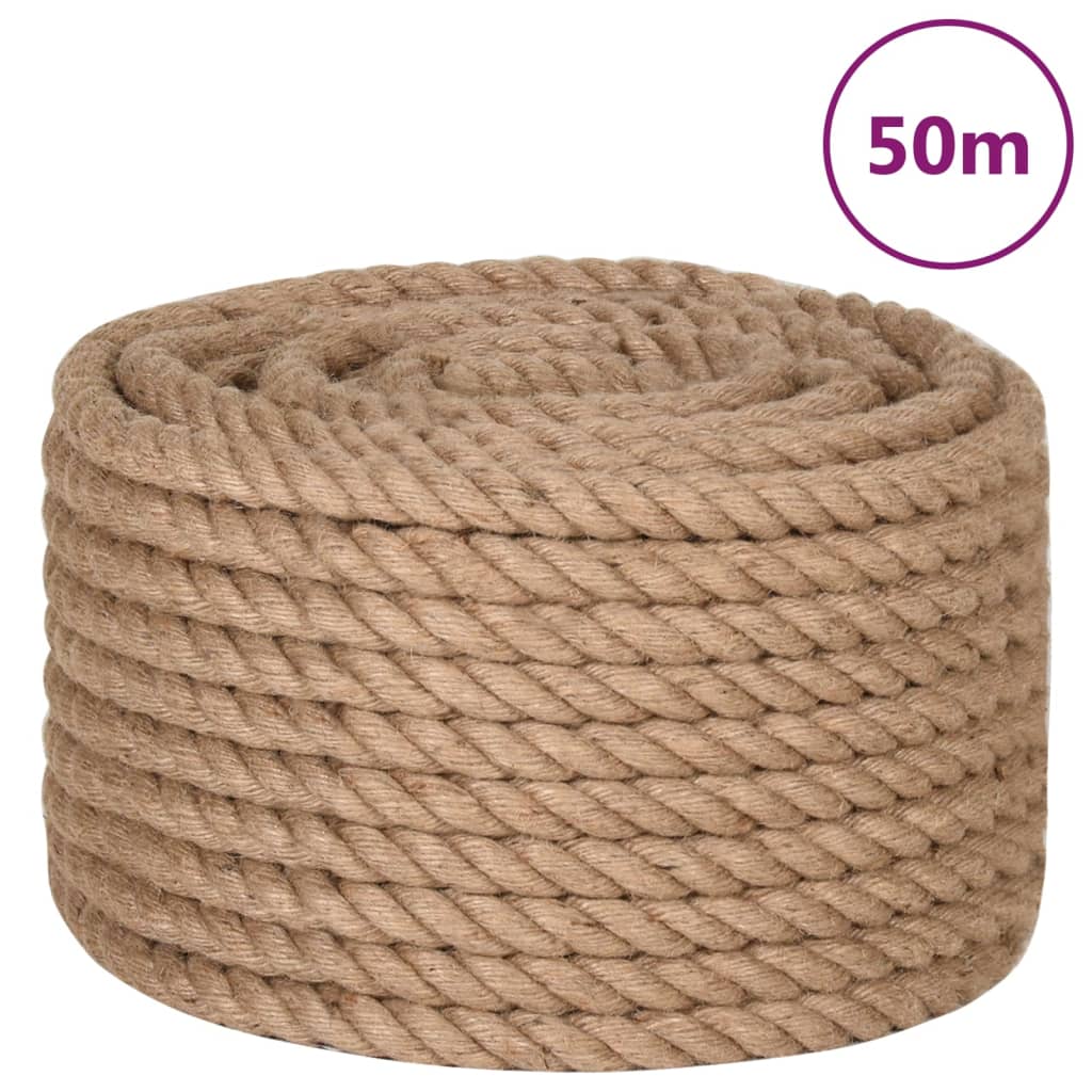 Vidaxl rep 50 m lång 24 mm tjock jute