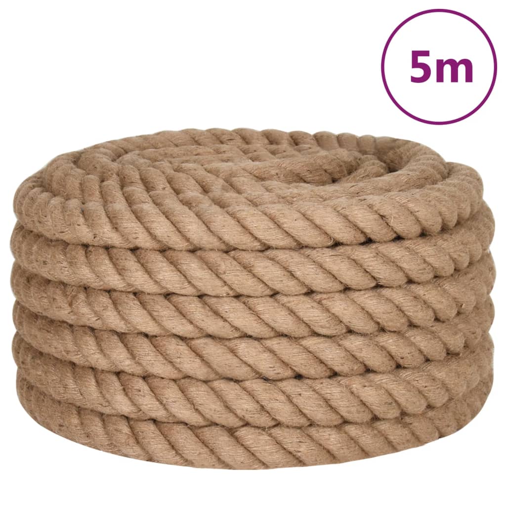 Vidaxl rep 5 m lång 36 mm tjock jute