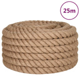 Vidaxl rep 25 m lång 36 mm tjock jute