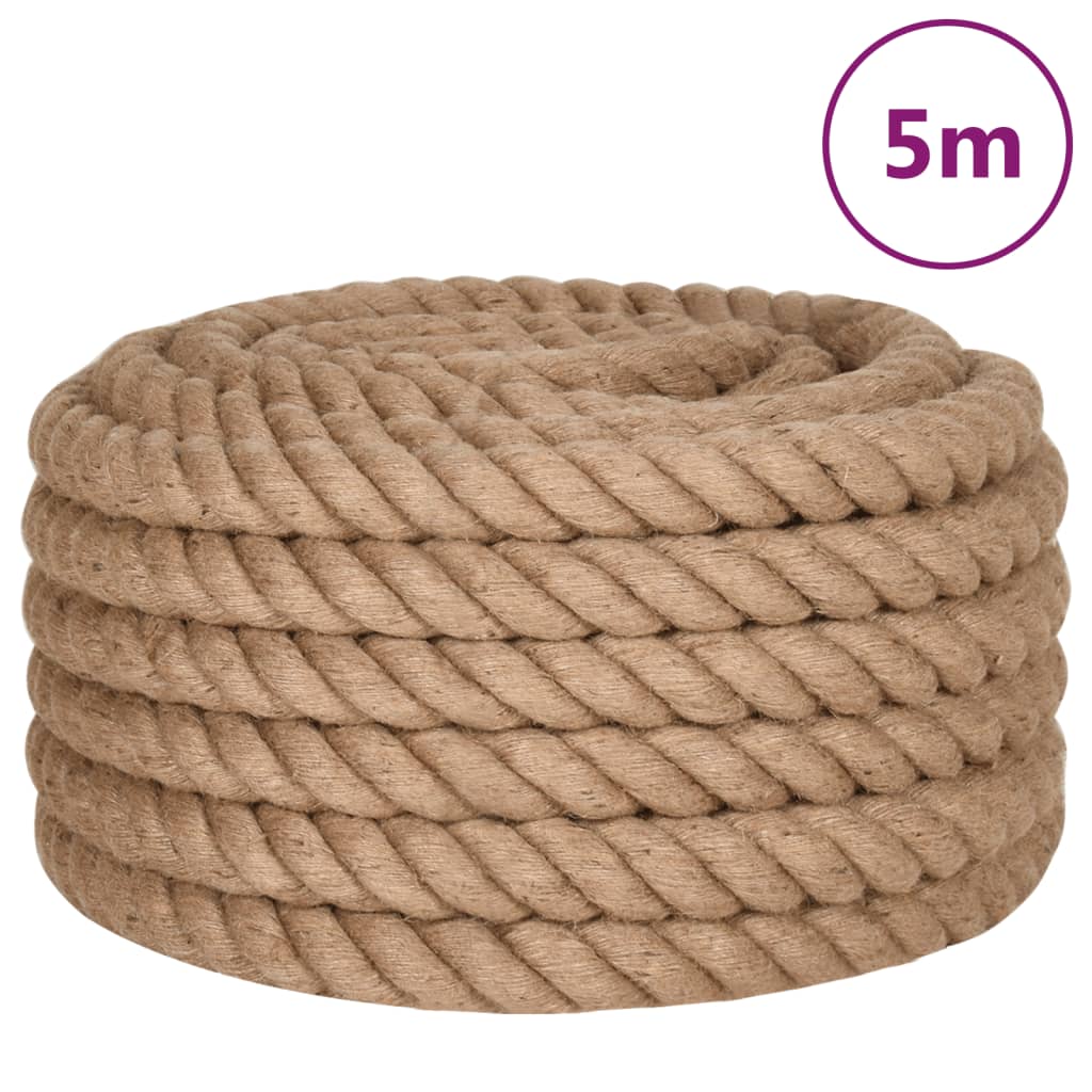 Vidaxl rep 5 m lång 40 mm tjock jute