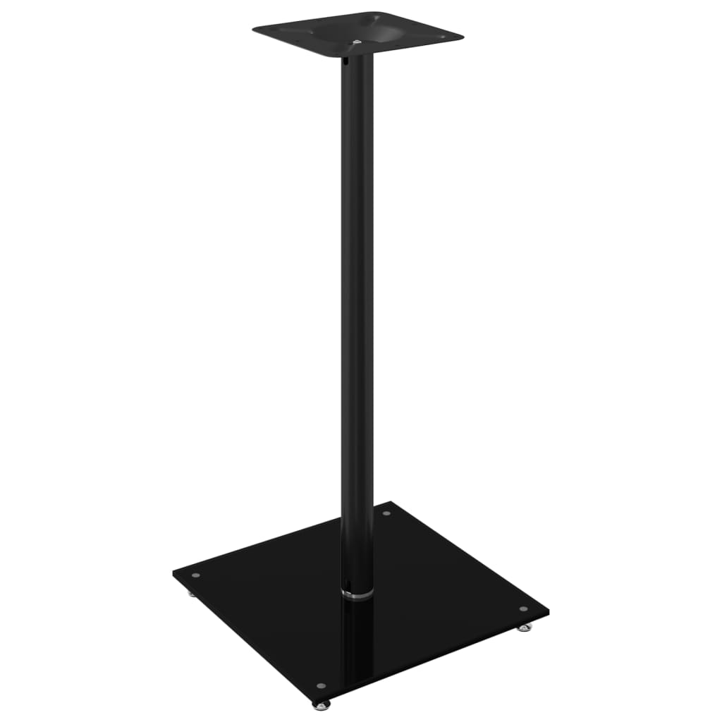 Vidaxl Lautsprecherständer 2 Stück 1 Säule gehärtetes Glas schwarz