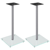 Vidaxl Lautsprecher Normen 2 PCS 1 Pillar Hardned Glas Sëlwerfaarf faarweg