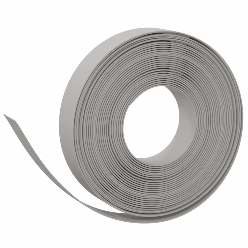 Vidaxl Gartenkante 10 m 10 cm Polyethylen grau