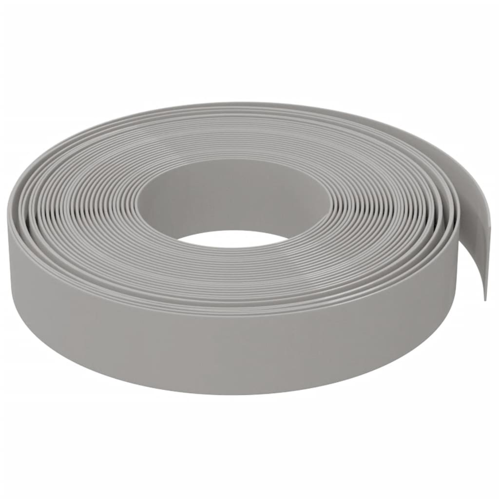 Vidaxl Gartenkante 10 m 10 cm Polyethylen grau