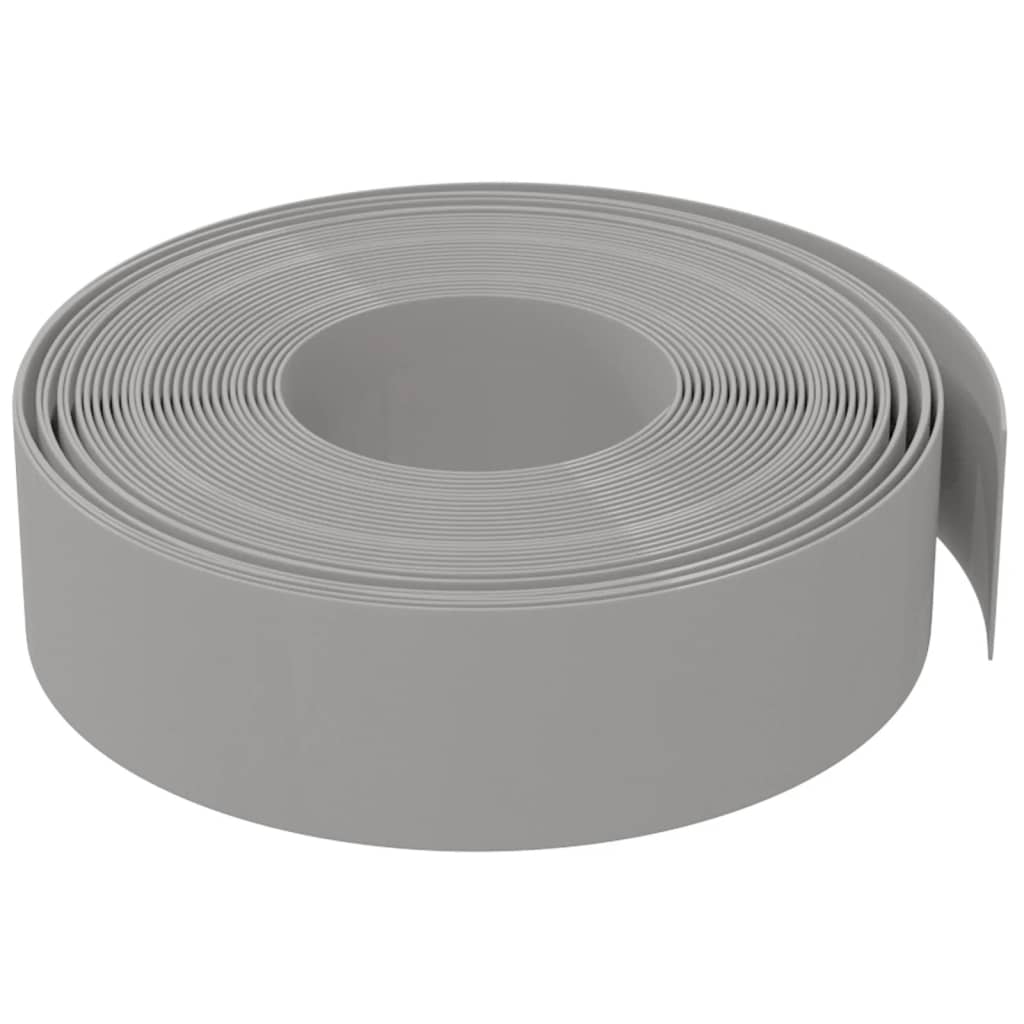 Vidaxl Gartenkante 10 m 15 cm Polyethylen grau