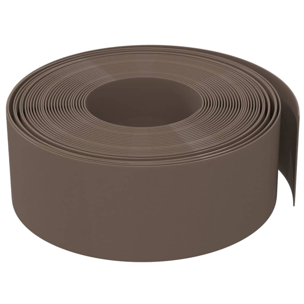 Vidaxl Gartenkante 10 m 20 cm Polyethylen braun