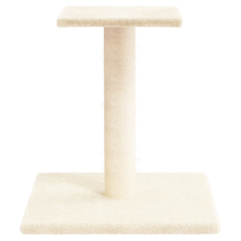 Vidaxl Scratching Post avec plate-forme 38 cm crème -colored