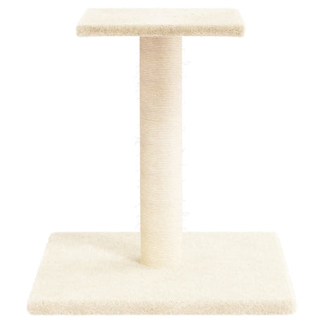 VIDAXL -Kratzerposten mit Plattform 38 cm creme -gelöscht