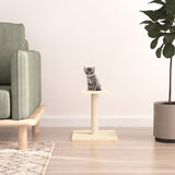 Vidaxl Scratching Post avec plate-forme 38 cm crème -colored