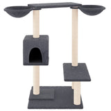 Meubles de chat vidaxl avec poteaux de grattage 82 cm gris foncé