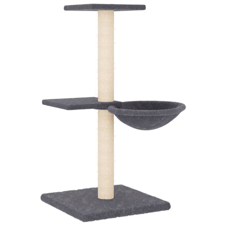 Vidaxl -Katzenmöbel mit Sisal -Kratzerpfosten 72 cm dunkelgrau