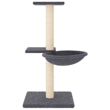 Vidaxl -Katzenmöbel mit Sisal -Kratzerpfosten 72 cm dunkelgrau