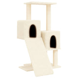 Muebles de gato de Vidaxl con postes de rascado de sisal 82 cm de crema