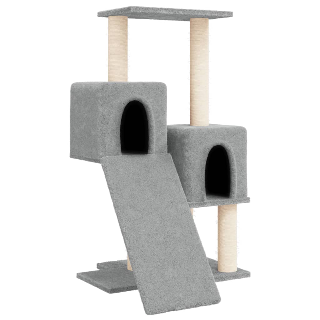 Vidaxl cat furniture with sisal scratching posts 82 cm light gray