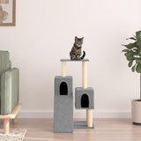 Vidaxl cat furniture with sisal scratching posts 82 cm light gray